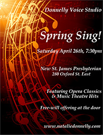 Spring Sing Poster 2014