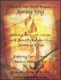 Spring Sing Poster 2013